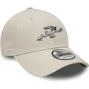 cappelli-curva-beige-cinghia-regolabile-9forty-dei-bugs-bunny-looney-tunes-di-new-era