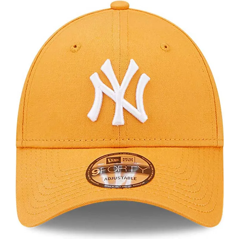 cappelli-curva-arancia-cinghia-regolabile-9forty-league-essential-dei-new-york-yankees-mlb-di-new-era