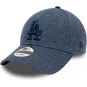 marineblaue-verstellbare-kappe-mit-gebogenem-schirm-und-marineblauem-logo-9forty-tonal-jersey-der-los-angeles-dodgers-mlb-von-ne