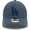 marineblaue-verstellbare-kappe-mit-gebogenem-schirm-und-marineblauem-logo-9forty-tonal-jersey-der-los-angeles-dodgers-mlb-von-ne