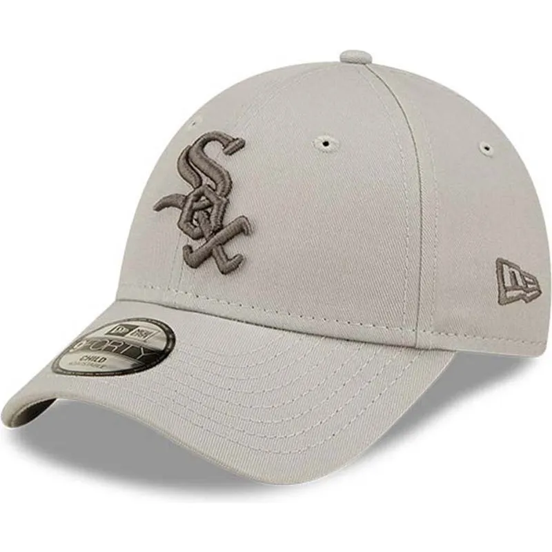 cappelli-curva-beige-cinghia-regolabile-per-bambino-9forty-league-essential-dei-chicago-white-sox-mlb-di-new-era