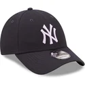 cappellino-curvo-blu-navy-regolabile-9forty-repreve-dei-new-york-yankees-mlb-di-new-era