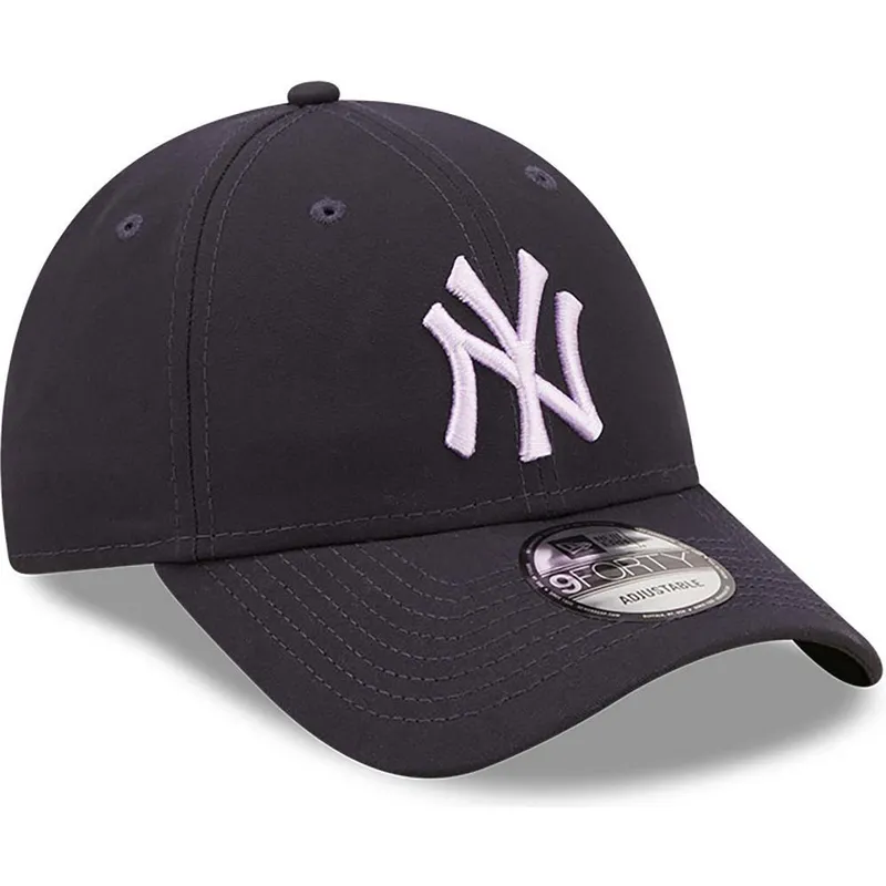 cappelli-curva-blu-marino-cinghia-regolabile-9forty-repreve-dei-new-york-yankees-mlb-di-new-era