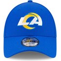 new-era-curved-brim-9forty-the-league-los-angeles-rams-nfl-blue-adjustable-cap