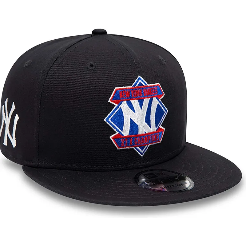 cappelli-piatta-blu-marino-snapback-9fifty-diamond-patch-dei-new-york-yankees-mlb-di-new-era