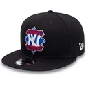 cappellino-snapback-9fifty-con-visiera-piatta-blu-navy-diamond-patch-dei-new-york-yankees-mlb-di-new-era