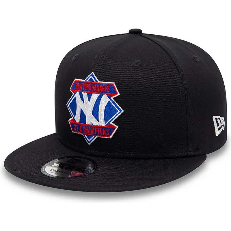 cappelli-piatta-blu-marino-snapback-9fifty-diamond-patch-dei-new-york-yankees-mlb-di-new-era