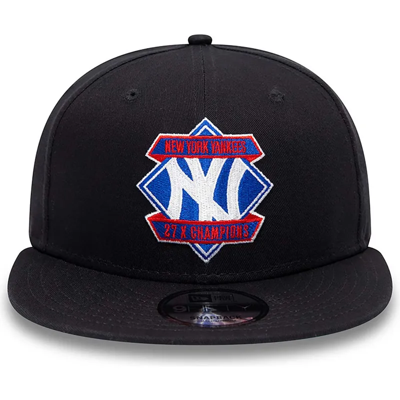 cappelli-piatta-blu-marino-snapback-9fifty-diamond-patch-dei-new-york-yankees-mlb-di-new-era