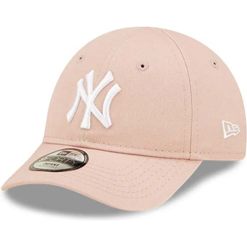 cappelli-curva-rosa-cinghia-regolabile-per-bambino-pequeno-9forty-league-essential-dei-new-york-yankees-mlb-di-new-era