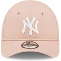 cappellino-curvo-rosa-regolabile-per-bambino-9forty-league-essential-dei-new-york-yankees-mlb-di-new-era