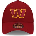 cappellino-visiera-curva-rosso-regolabile-9forty-the-league-di-washington-commanders-nfl-di-new-era