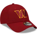 rote-verstellbare-curved-cap-9forty-the-league-washington-commanders-nfl-von-new-era