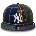 cappellino-piatto-blu-navy-e-verde-regolabile-9fifty-patch-panel-dei-new-york-yankees-mlb-di-new-era