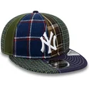 cappellino-piatto-blu-navy-e-verde-regolabile-9fifty-patch-panel-dei-new-york-yankees-mlb-di-new-era
