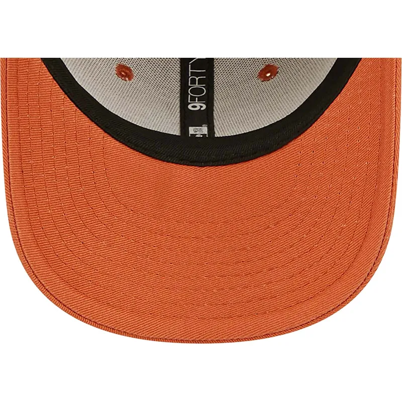 mutzen-gebogen-orange-verstellbares-band-fur-kinder-9forty-league-essential-der-new-york-yankees-mlb-von-new-era