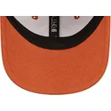 mutzen-gebogen-orange-verstellbares-band-fur-kinder-pequeno-9forty-league-essential-der-new-york-yankees-mlb-von-new-era