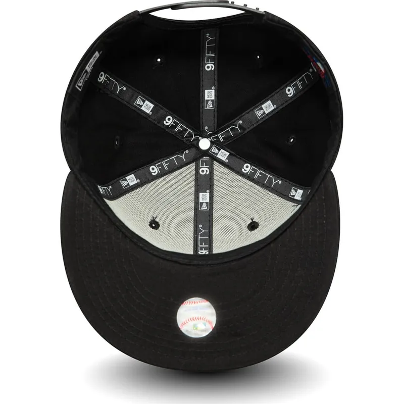 cappelli-piatta-nero-snapback-per-bambino-9fifty-essential-dei-new-york-yankees-mlb-di-new-era