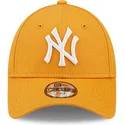 cappellino-curvo-arancione-regolabile-per-bambino-9forty-league-essential-dei-new-york-yankees-mlb-di-new-era