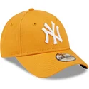 cappellino-curvo-arancione-regolabile-per-bambino-9forty-league-essential-dei-new-york-yankees-mlb-di-new-era