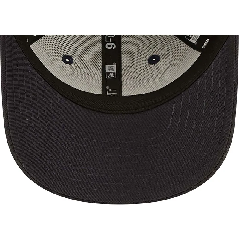 cappelli-curva-blu-marino-cinghia-regolabile-per-bambino-marron-9forty-league-essential-dei-los-angeles-dodgers-mlb-di-new-era