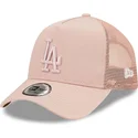 mutzen-gebogen-rosa-snapback-a-frame-tonal-mesh-der-los-angeles-dodgers-mlb-von-new-era
