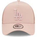cappelli-curva-rosa-snapback-a-frame-tonal-mesh-dei-los-angeles-dodgers-mlb-di-new-era