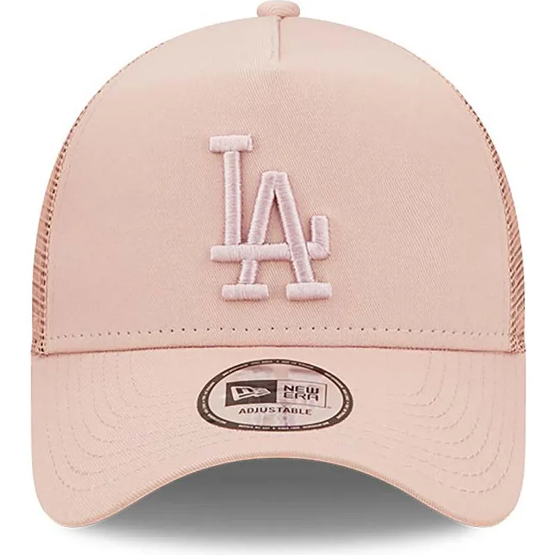 mutzen-gebogen-rosa-snapback-a-frame-tonal-mesh-der-los-angeles-dodgers-mlb-von-new-era