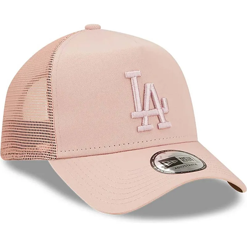 cappelli-curva-rosa-snapback-a-frame-tonal-mesh-dei-los-angeles-dodgers-mlb-di-new-era
