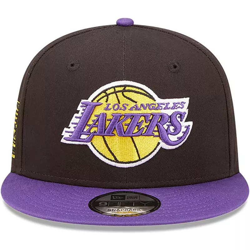 new-era-flat-brim-9fifty-team-patch-los-angeles-lakers-nba-black-and-purple-snapback-cap