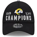 verstellbare-schwarze-9forty-kappe-super-bowl-champions-lvi-2022-los-angeles-rams-nfl-von-new-era