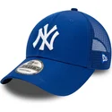 verstellbare-blaue-trucker-kappe-9forty-home-field-der-new-york-yankees-mlb-von-new-era