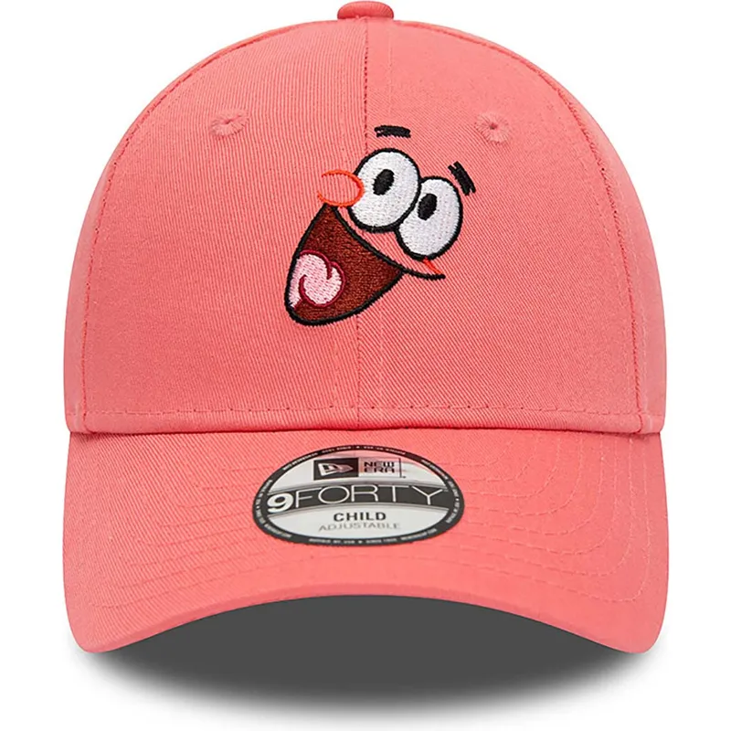 cappelli-curva-rosa-cinghia-regolabile-per-bambino-9forty-dei-patricio-estrella-bob-esponja-di-new-era