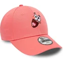 cappelli-curva-rosa-cinghia-regolabile-per-bambino-9forty-dei-patricio-estrella-bob-esponja-di-new-era