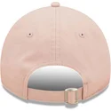 mutzen-gebogen-rosa-verstellbares-band-9twenty-league-essential-der-new-york-yankees-mlb-von-new-era