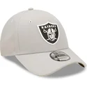 mutzen-gebogen-grau-verstellbares-band-9forty-repreve-der-las-vegas-raiders-nfl-von-new-era