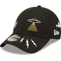 cappellino-curvo-nero-regolabile-new-york-9forty-graphic-di-new-era
