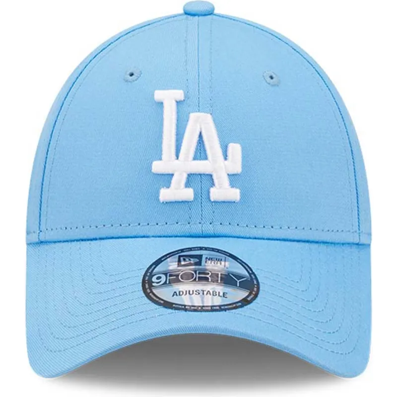 cappelli-curva-blu-cinghia-regolabile-9forty-league-essential-dei-los-angeles-dodgers-mlb-di-new-era