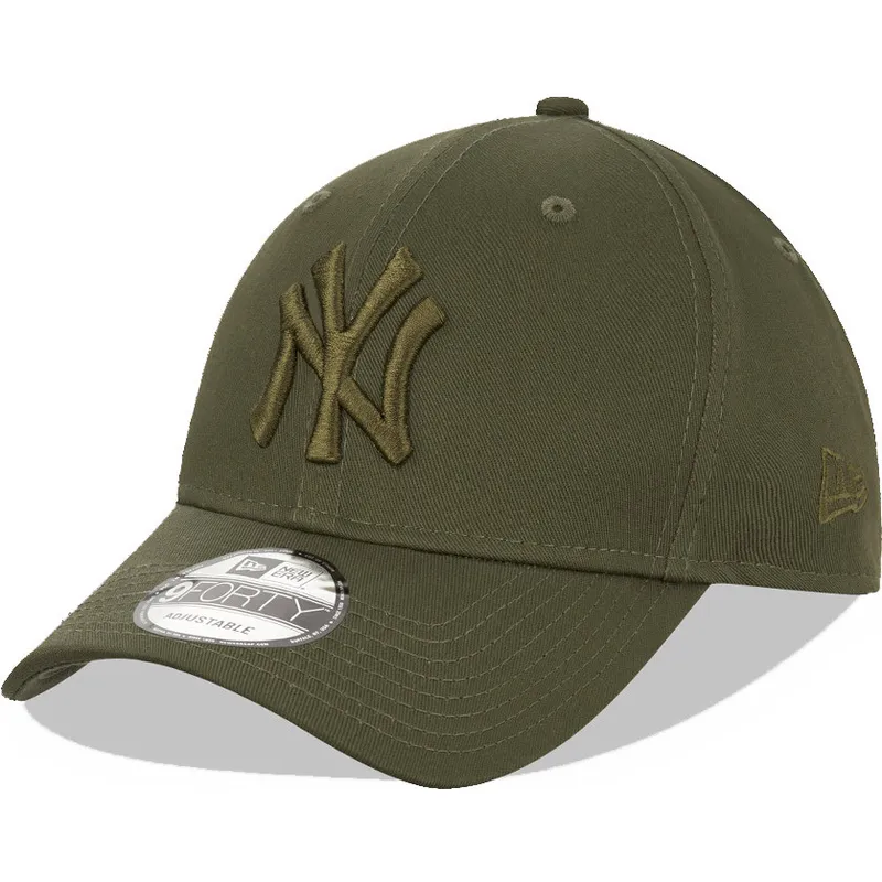 cappelli-curva-verde-snapback-9forty-league-essential-dei-new-york-yankees-mlb-di-new-era