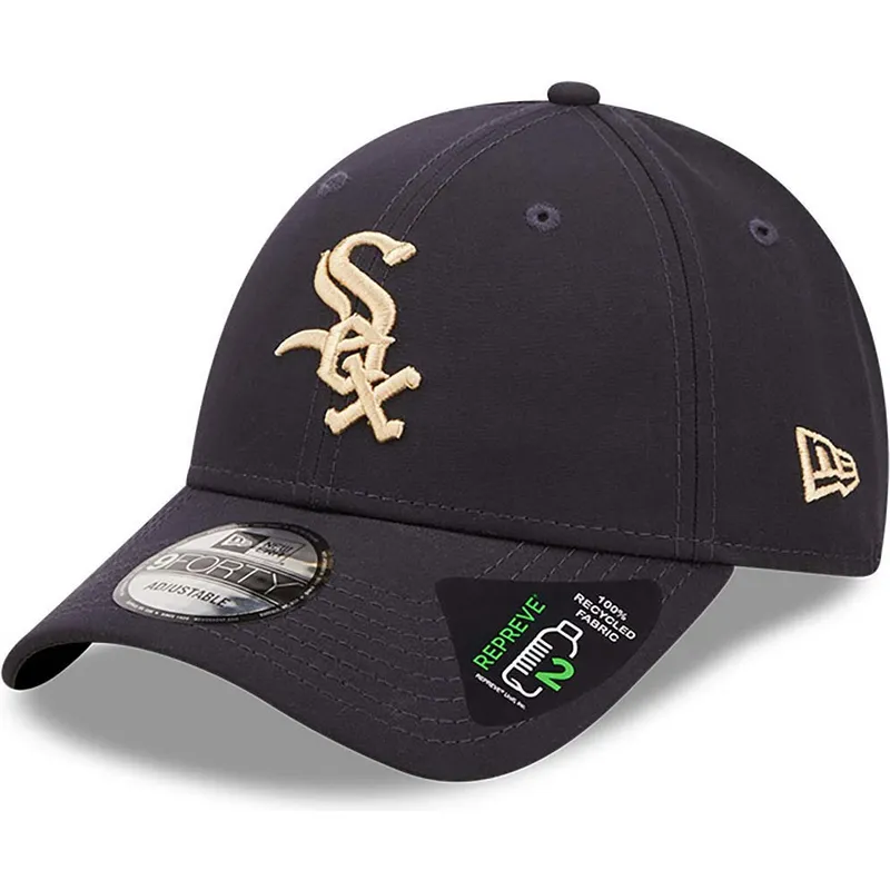 cappelli-curva-blu-marino-cinghia-regolabile-9forty-repreve-dei-chicago-white-sox-mlb-di-new-era cappelli-curva-blu-marino-cinghia-regolabile-9forty-repreve-dei-chicago-white-sox-mlb-di-new-era