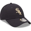 cappellino-curvo-blu-navy-regolabile-9forty-repreve-dei-chicago-white-sox-mlb-di-new-era