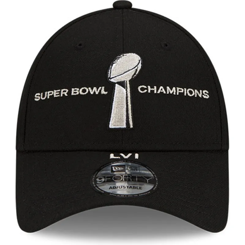 cappelli-curva-nero-snapback-9forty-parade-super-bowl-champions-lvi-2022-dei-los-angeles-rams-nfl-di-new-era