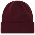 gorro-bordeaux-con-logo-blu-navy-cuff-league-essential-dei-new-york-yankees-mlb-di-new-era