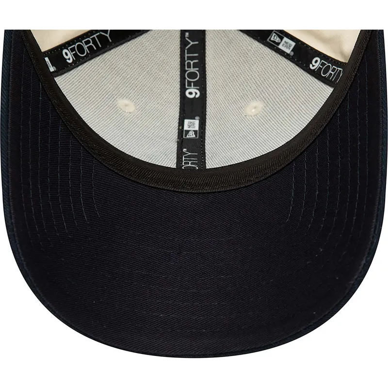 cappelli-curva-beige-cinghia-regolabile-9forty-dei-new-york-yankees-mlb-di-new-era