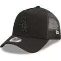 new-era-black-logo-a-frame-tonal-mesh-chicago-white-sox-mlb-black-trucker-hat