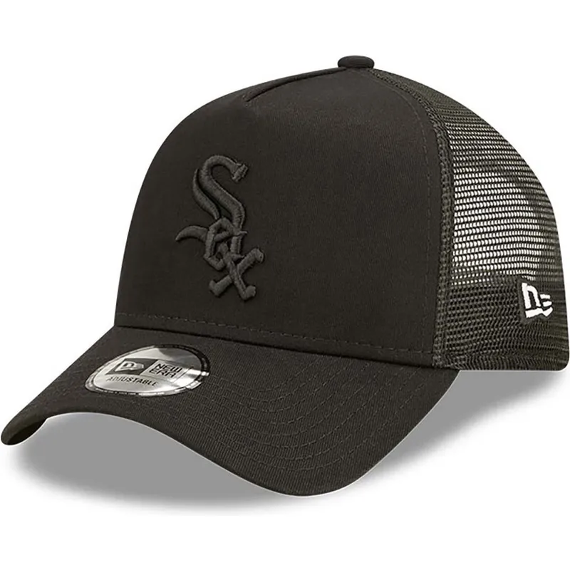 cappelli-curva-nero-snapback-a-frame-tonal-mesh-dei-chicago-white-sox-mlb-di-new-era