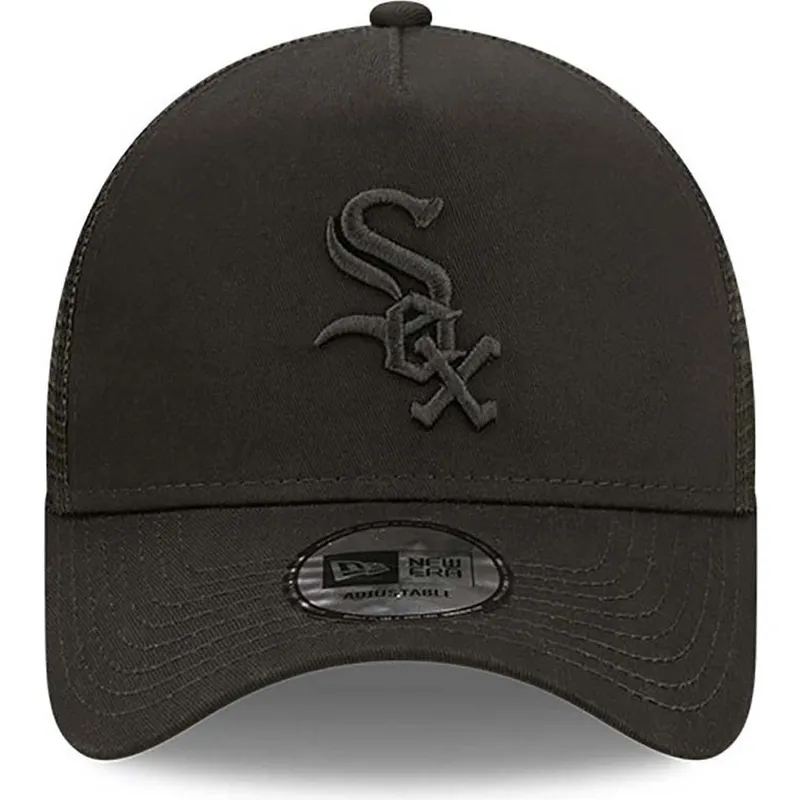 cappelli-curva-nero-snapback-a-frame-tonal-mesh-dei-chicago-white-sox-mlb-di-new-era