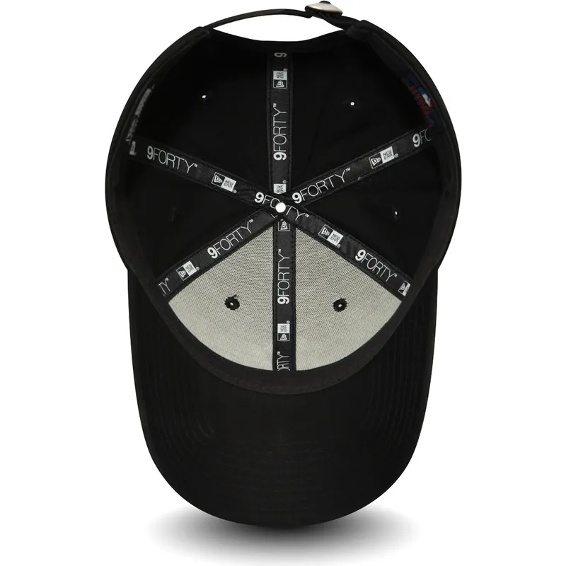 buet-sort-justerbar-kasket-til-kvinder-9forty-essential-fra-new-york-yankees-mlb-fra-new-era