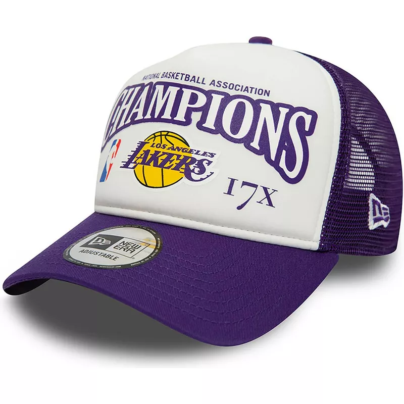 new-era-a-frame-league-champions-los-angeles-lakers-nba-purple-and-white-trucker-hat