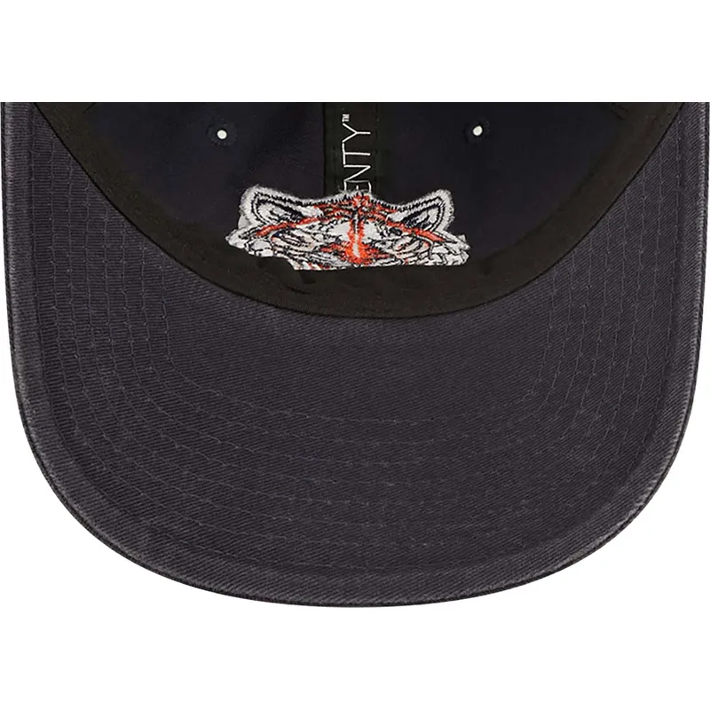 cappelli-curva-blu-marino-cinghia-regolabile-9twenty-team-patch-dei-detroit-tigers-mlb-di-new-era