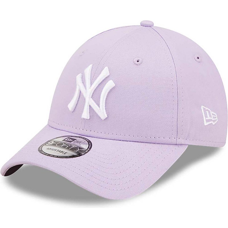 new-era-curved-brim-9forty-league-essential-new-york-yankees-mlb-purple-adjustable-cap